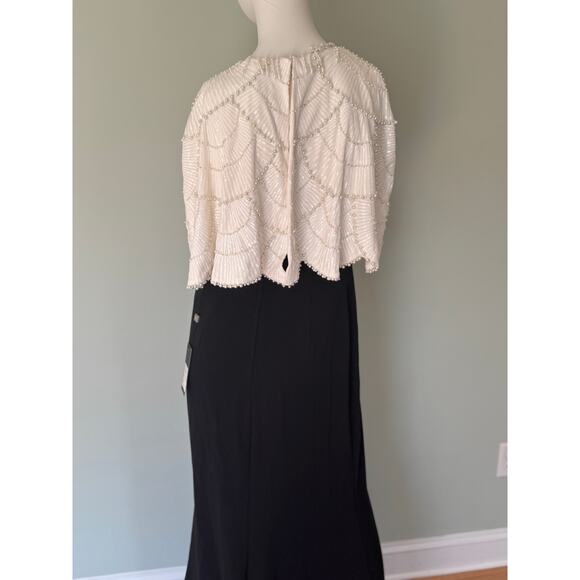 REBA EMBELLISHED CAPE OVERLAY GOWN. Size 8 - Picture 11 of 11